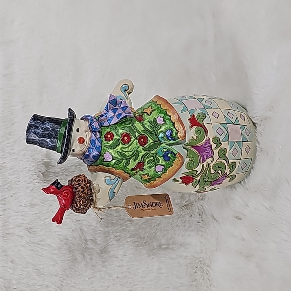 Enesco Jim Shore Heartwood Creek “Festive Nesting Snowman, 8.5”